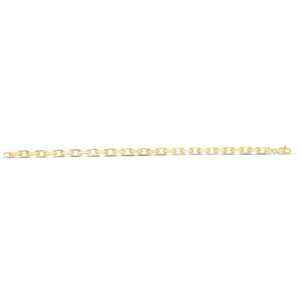 14K Yellow Gold 4.8mm Fancy Cable Chain   Lobster Clasp(8.25"-20"-22",24",26")