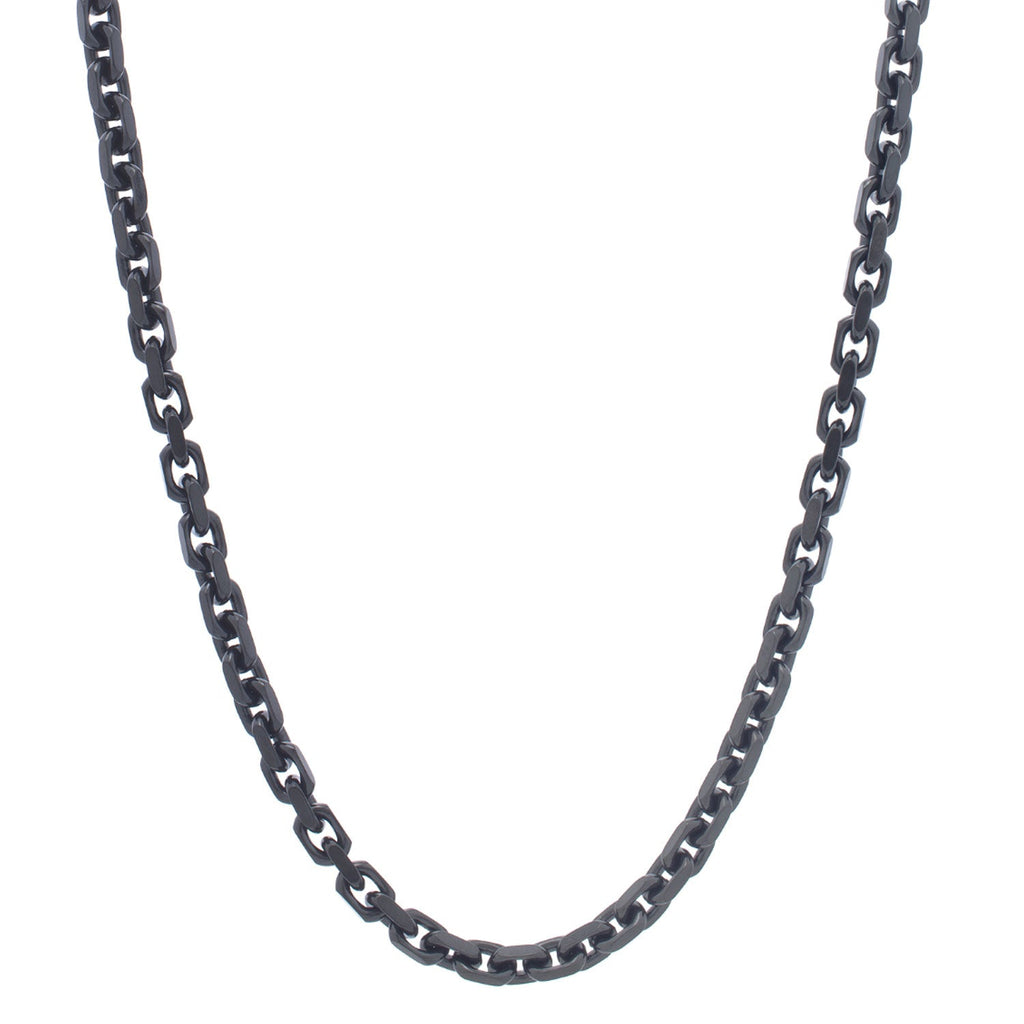 JewelStop Sterling Silver Polished Finish Oval Link Chain, Lobster Clasp - 24"