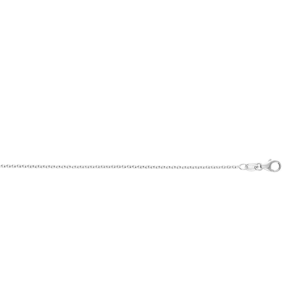 JewelStop 14K White Gold Polished Finish 1.5mm Round Cable Chain with Lobster Clasp -16",18",20"