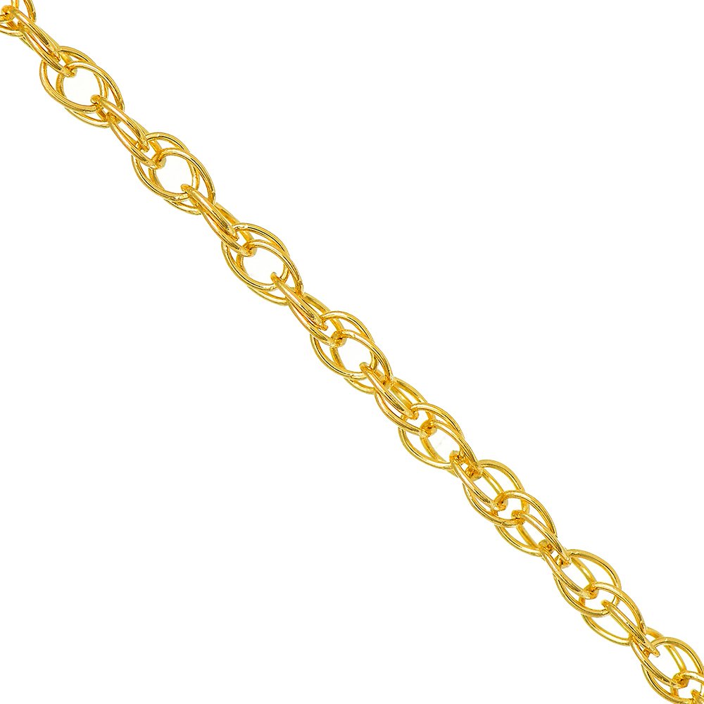 10k Yellow Or White Gold .7mm Carded Cable Rope Chain Necklace 16" 18" - JewelStop1