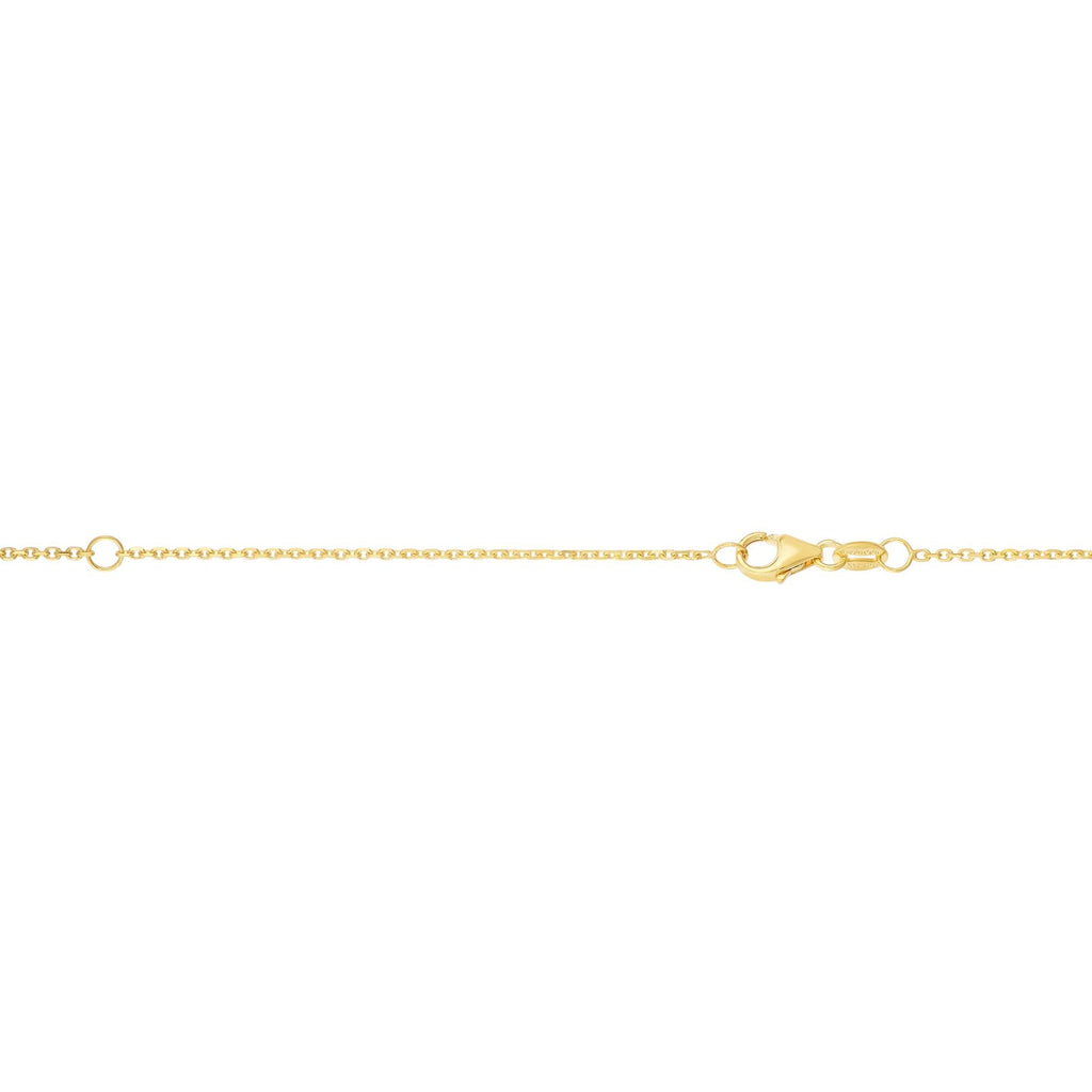 14k Yellow Gold 0.8mm Extendable Cable Chain Necklace, Lobster Claw 16-18" - JewelStop1