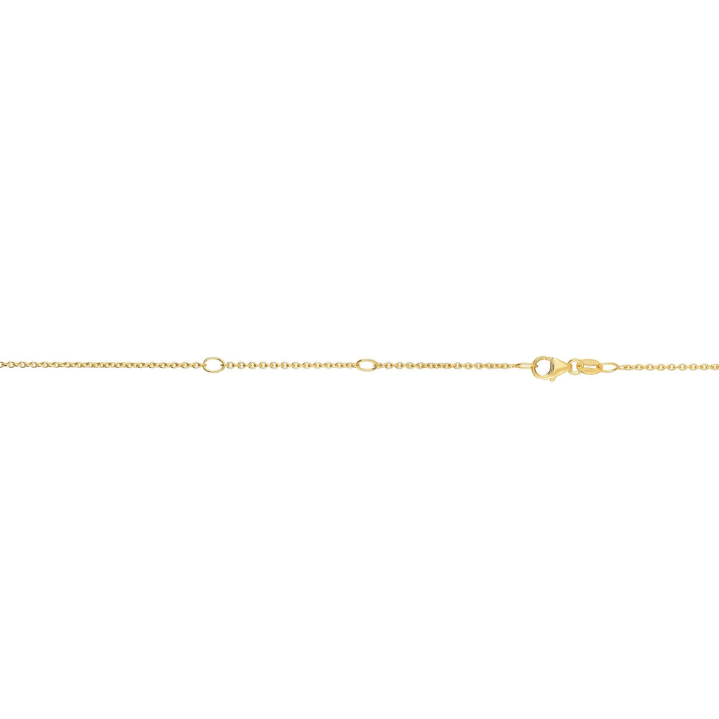 14k Yellow Gold 1.2mm Extendable Cable Chain Necklace, Lobster Claw 16-18" - JewelStop1