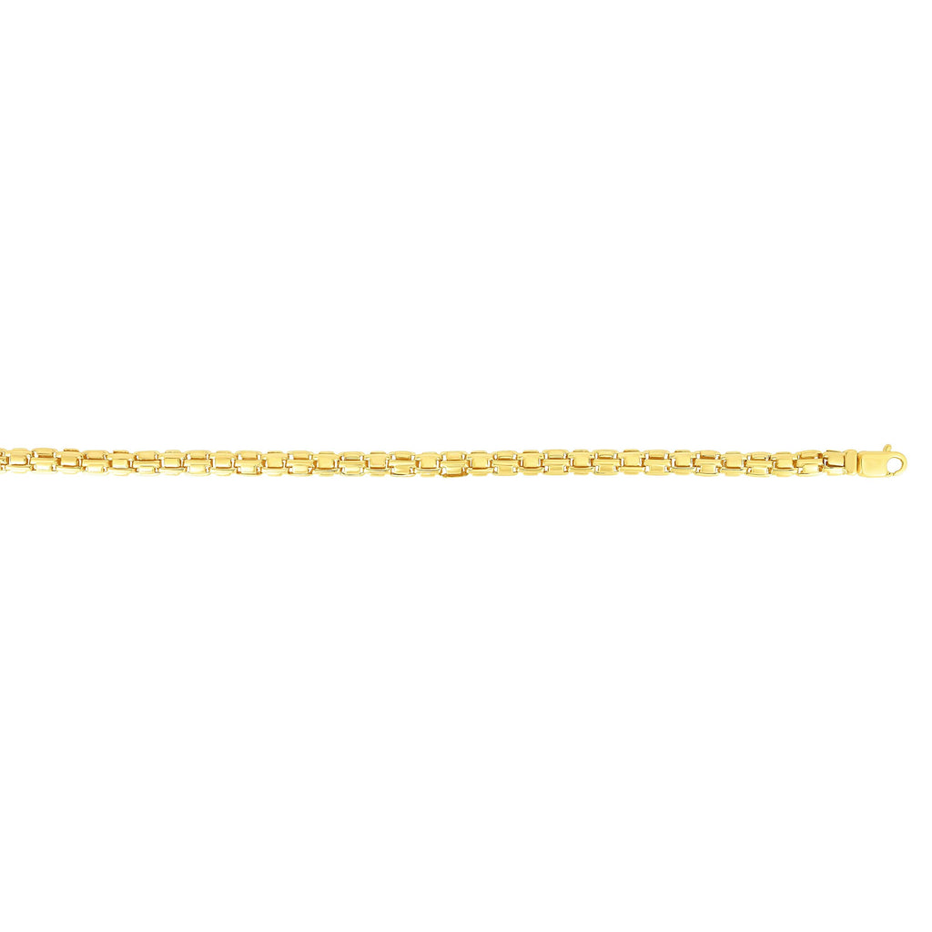 14k Yellow Gold 6mm Polished Round Necklace with Lobster Clasp 24 Inches - JewelStop1