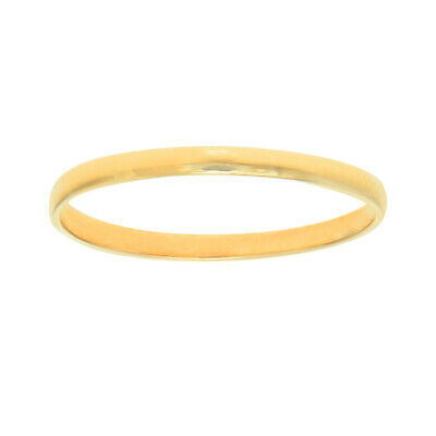 JewelStop Real Yellow Gold Shiny Round Ring Size 3