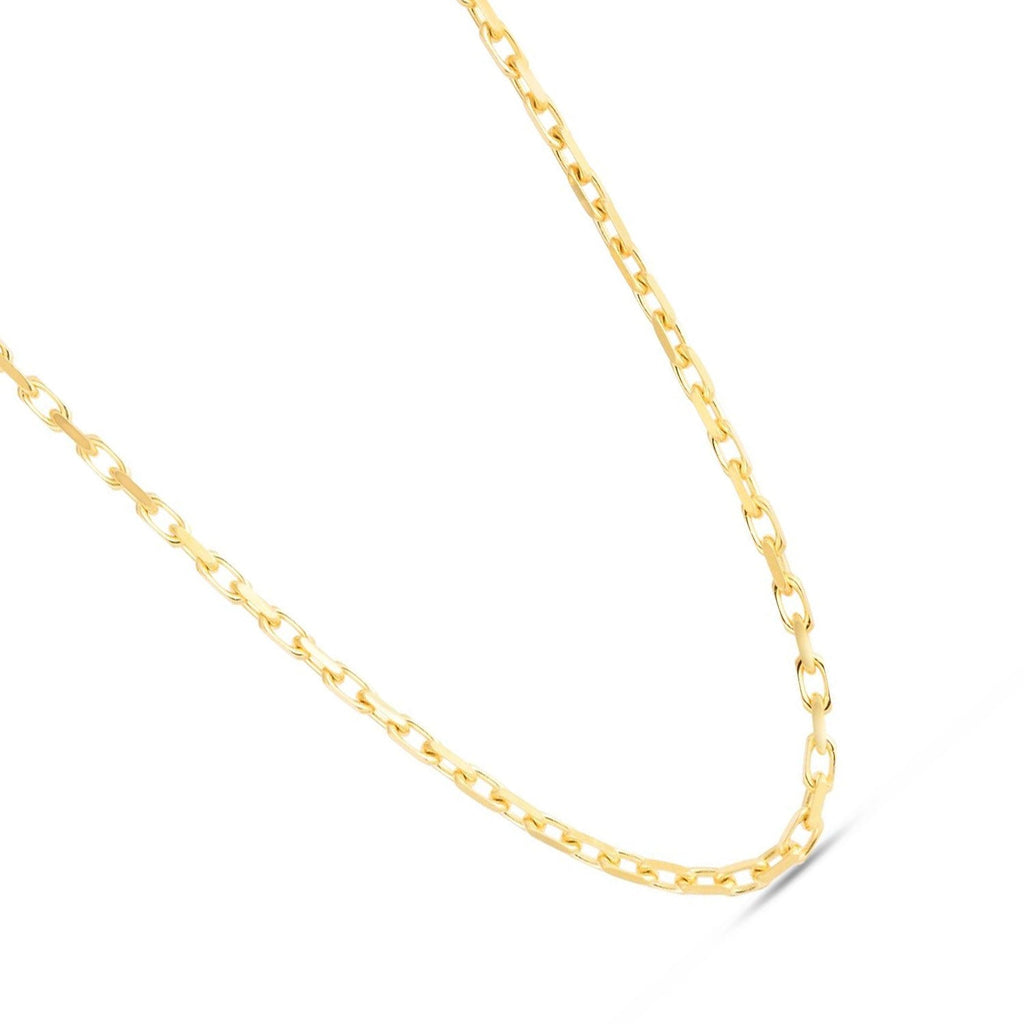 14K Yellow Gold 7mm Bismark Chain  Pear Shaped Lobster Clasp(7.25"-18"-20"-22"-24")