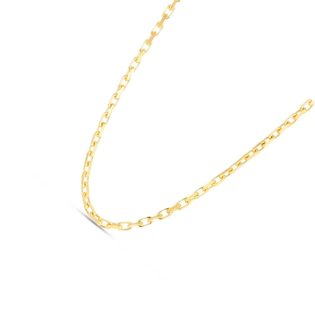 14K Yellow Gold 7mm Bismark Chain  Pear Shaped Lobster Clasp(7.25"-18"-20"-22"-24")