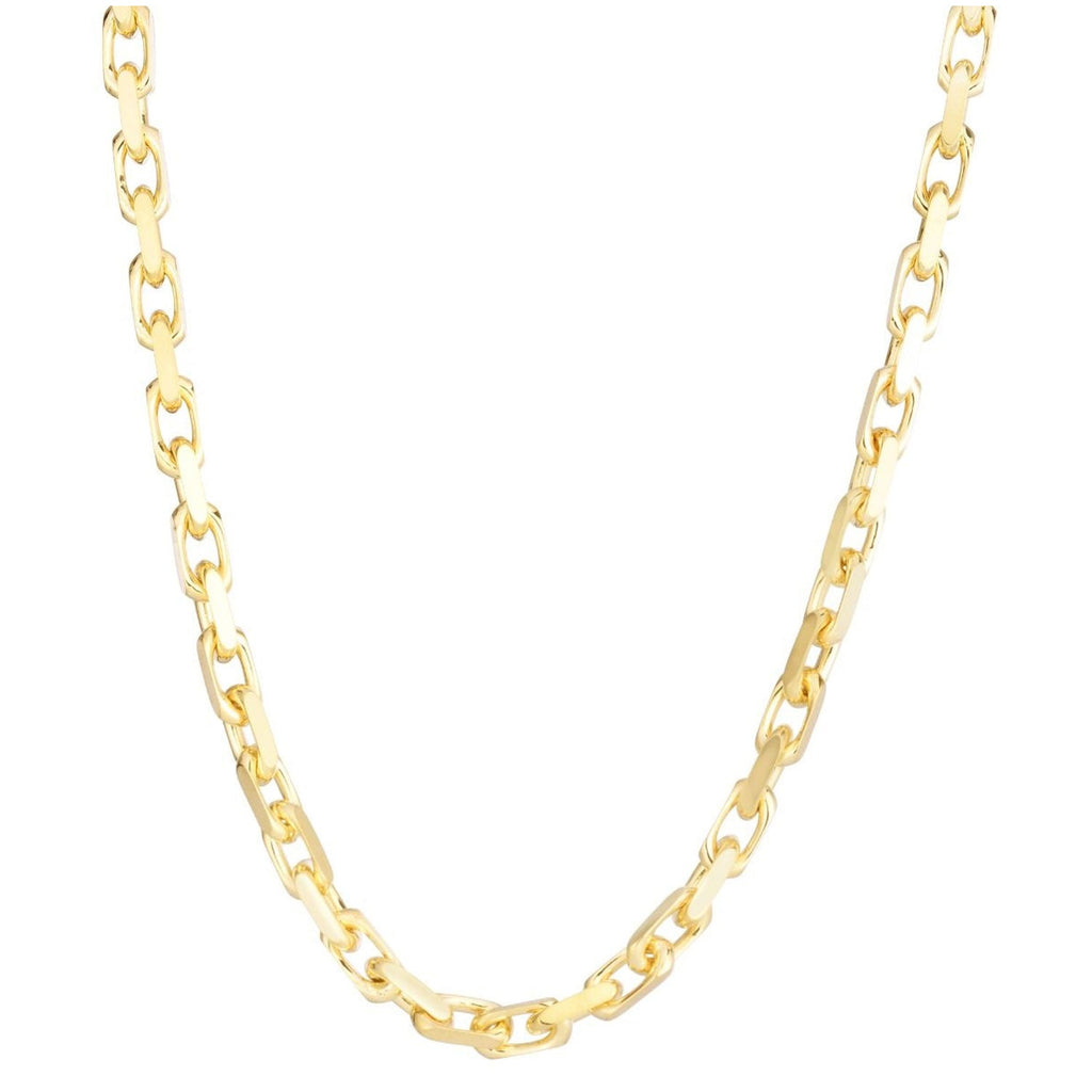 14K Yellow Gold 4.8mm Fancy Cable Chain   Lobster Clasp(8.25"-20"-22",24",26")