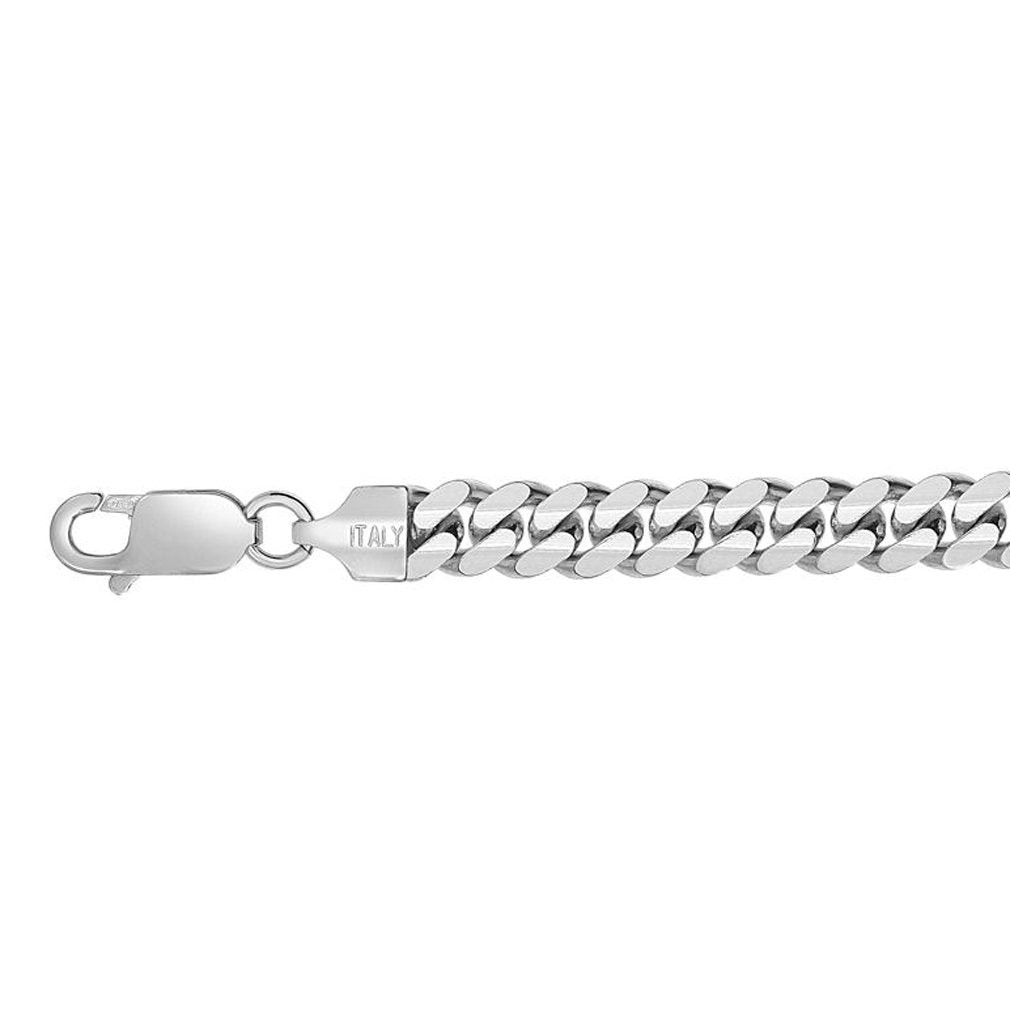 .925 Sterling Silver 6.2mm Miami Cuban Chain Necklace, Lobster Clasp - 24" - JewelStop1