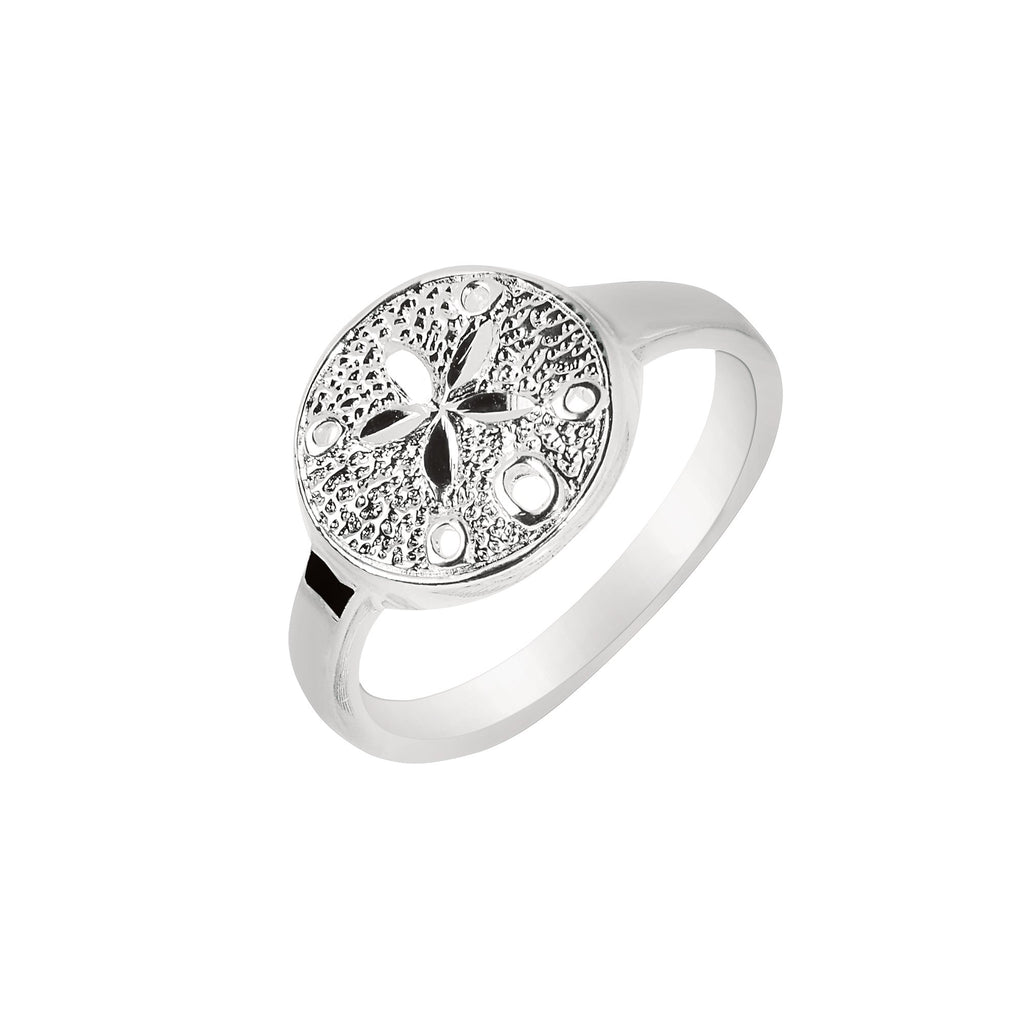 925 Sterling Silver 25mm Shiny Silver Starfish Ring - JewelStop1
