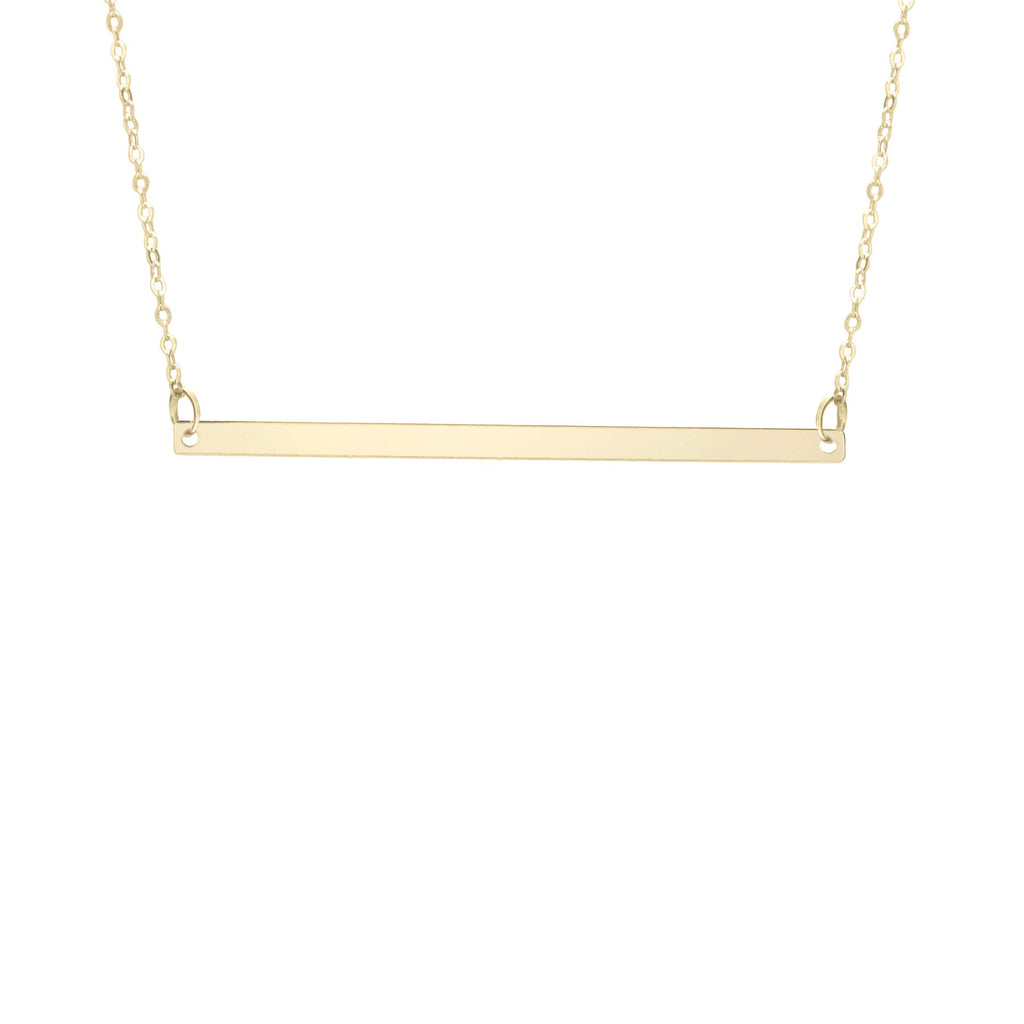 14k Yellow Gold 20.5x12.8mm Polished Initial-I Necklace with Lobster Clasp 18" - JewelStop1