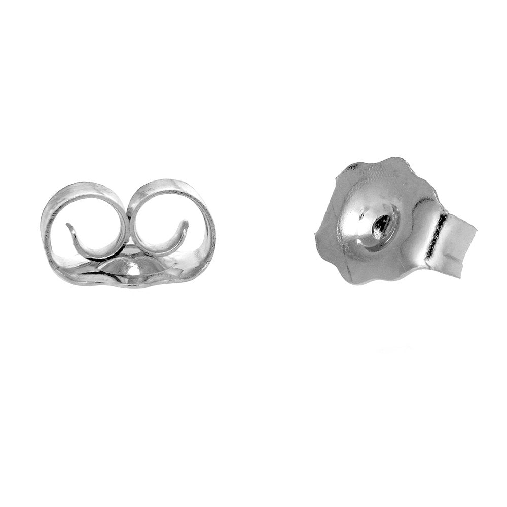 14k Real Yellow or White Gold Post Nuts Earring Backs - JewelStop1